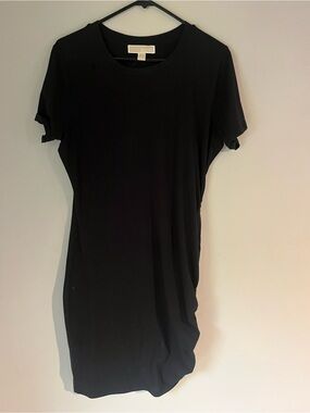 Michael Kors Black Short-Sleeve Crewneck Tunic Top